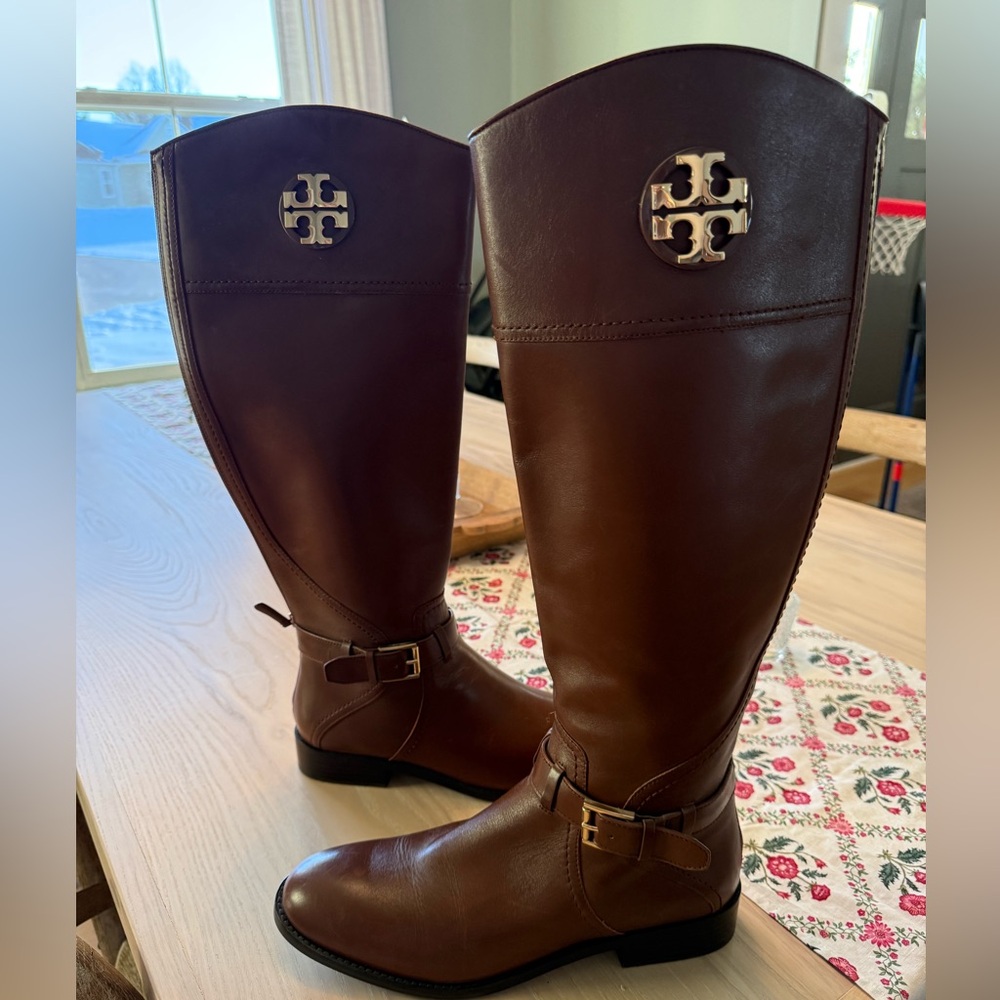 Tory Burch Brown Heeled Boots